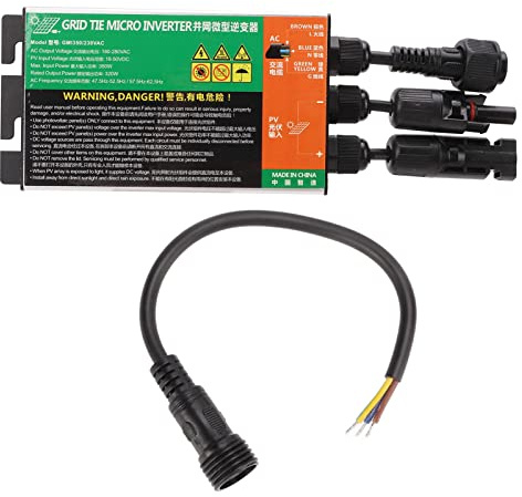 Alomejor Solar Micro Inverter 350W 230V Wasserdichter MPPT Sinus Wechselrichter für Kleine Solaranlagen