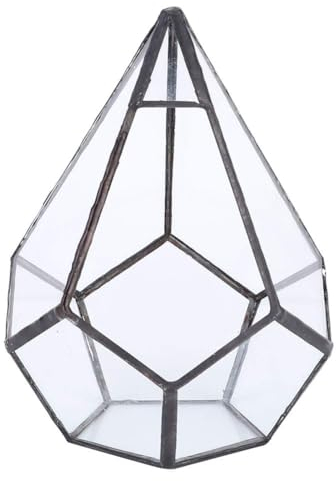Maceta De Terrario De Cristal Geométrico, Contenedor De Terrario Geométrico De Cristal, Plantas De Terrario, Maceta De Mesa Moderna, Estantes De Decoración, Exhibición De Plantas Suculentas, Maceta, D