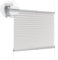 Plissee Ohne Bohren Plissees Klemmfix 65 x 210 cm Sichtschutz Und Blickdicht Easyfix Plisseerollo Plisses Plisse 2 Bedienschienen aus Aluminium für Fenster & Tür, Weiß