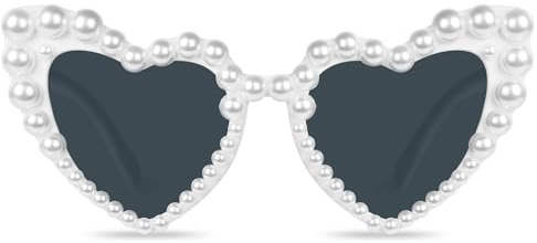 Ainiv Hjärta solglasögon, 2 stycken retro kattöga hjärtglasögon, UV 400 solskydd och UV-skydd, solglasögon män solglasögon kvinna mode glasögon för barn fest resa fotografering