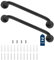 YF (2-Pack) Grab Bars for Shower and Bathtub, Black Anti-Slip 201 Stainless Steel Safety Bars, Handicap Bathroom Handrails, Shower Handle for Seniors, Ideal for Bathtubs, Toilets, and Showers, 40 cm