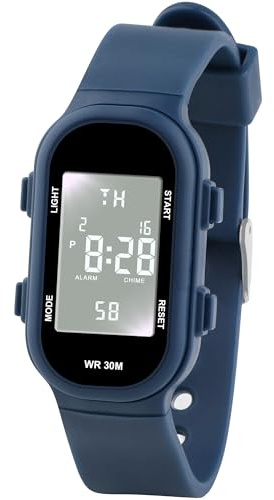 DTKID Montre Numérique pour Enfants, Garçons et Filles, Étanche Jusqu'à 30 Mètres, Adaptée au Sport et aux Activités de Plein Air, avec Éclairage, Alarm et Fonction Chronomètre
