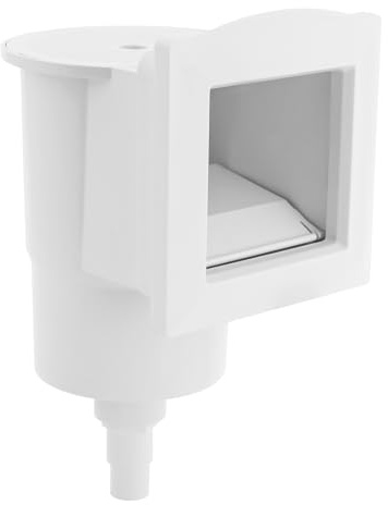 TaNeHaKi Poolskimmer, försörjningshammare med platt inloppsdesign, högeffektiv poolrengöring, inbyggd skimmer för 32/38 mm, anslutning vattenflödesriktning, justerbar 20 x 23 x 31 cm, ytskimmer, pool