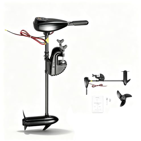 Motor eléctrico para barco de 12 V, 80 libras, 626 W, motor fueraborda eléctrico, altura ajustable, motor fuera de borda, motor fueraborda eléctrico, barco para barco inflable, kayak