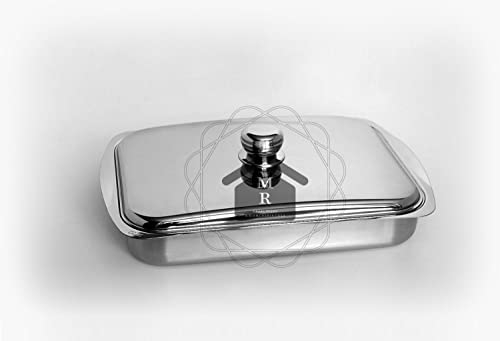 ROSTIERA LASAGNERA TEGLIA da Forno con Coperchio cm. 40x27 Acciaio Inox 18/10