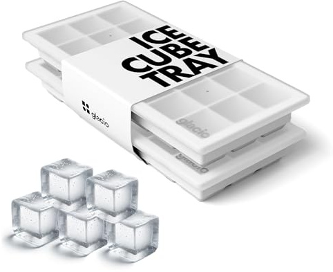 Ice Cube Tray – Small Silicone Molds with Lids, BPA-Free and Flexible for Cocktails and Beverages – Set of 2
