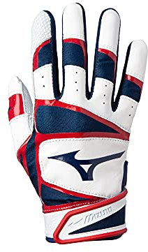 Mizuno herr B-303 slaghandske, marinblå, röd, L