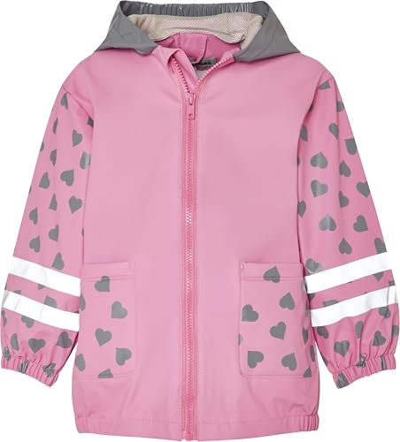 Playshoes Regenjacke Unisex Kinder Wind- und wasserdicht Regenmantel Regenbekleidung, Katze, 80