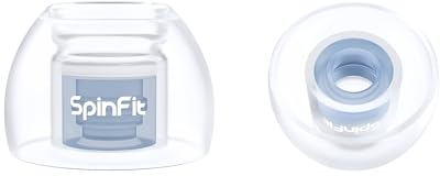 SpinFit Omni for True Wireless Earbuds & IEMs - MS - Patented Silicone Eartips for Replacement (1 Pair) (3.7 mm Nozzle Dia.)