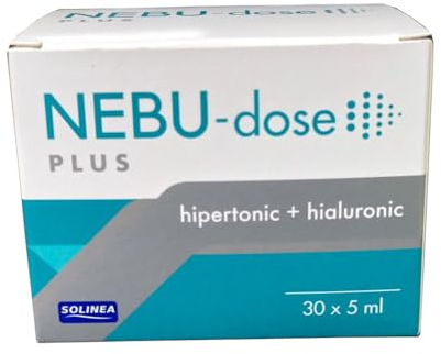 NEBU Dose PLUS, 30 x 5ml, hypertonische Kochsalzlösung 3% mit Hyaluronsäure zum Inhalieren, schleimlösend, für Lungen, Bronchien, schleim lösen, hyaluron, isotonische