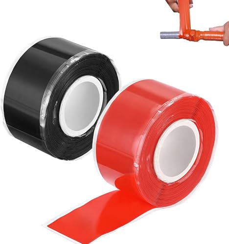 PousXiyor 2 rollos cinta de sellado autoadhesiva, cinta selladora impermeable, cinta de sellado fugas de agua, Se puede utilizar para reparar tuberías, cables y equipos deportivos