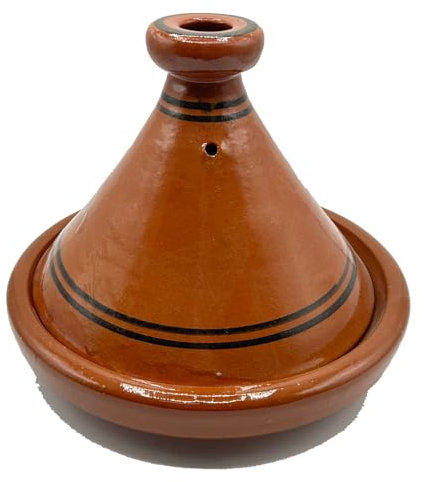 Tajine Pentola Terracotta Piatto Etnico Dipinta a Mano Tradizionale Marocchina Tunisina L 28 cm 2801251600