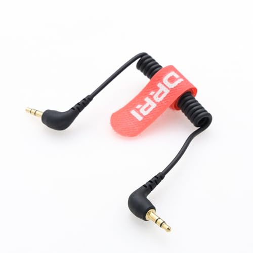 DRRI 3.5mm 1/8 TRS to 3.5mm TRS Microphone Cable for Rode GO Receiver，Sony a7c Nikon Canon DSLR Cameras,DJI Mic 2 Accessories