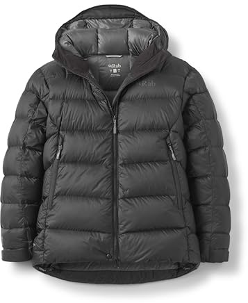 Rab Women's Neutrino Pro Hoody - Lightweight Warm Down Coat for Climbing & Mountaineering - Black - Small