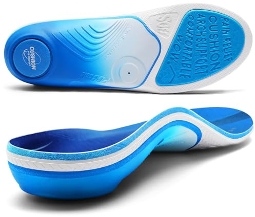 PCSsole Pro Orthotic Insoles (Gen 2) – Heavy Duty 240+ lbs Arch Support Shoe Insert for Plantar Fasciitis, Flat Feet & Heel Pain Relief – All-Day Standing Comfort