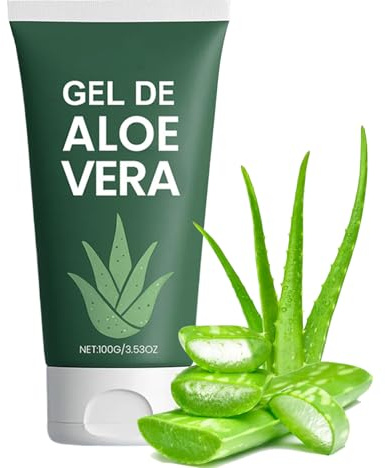 Ihdjasg Gel facial hidratante – Cuidado hidratante calmante | 100 g gel facial y corporal suavizante para la piel seca y sensible hombres mujeres maquillaje diario viajes afeitado