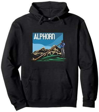 Culture Bavaroise Alphorn Internationale Cor des Alpes Sweat à Capuche