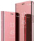 Coque pour Samsung Galaxy s8 Housse Support à Rabat Clear View Cover Flip Case (Or Rose) - 5.8 pouces