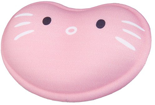 TUKA Repose-poignet Anti Fatigue, Dessin Animé, Ergonomique Doux Gel Tapis de Poignet Poche de Gel pour Soulager Poignet, Souple Silicone Wrist Rest Animal motif, Chat rose, TKC5113 pinkcat