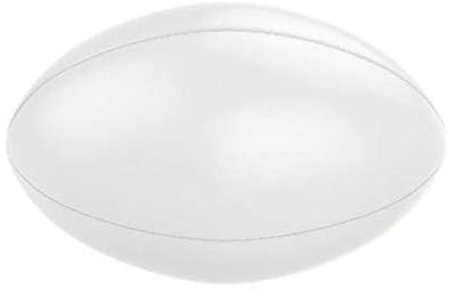 We Print Balls Plain White Unprinted Unbranded Size 5 Rubberised Rugby Ball