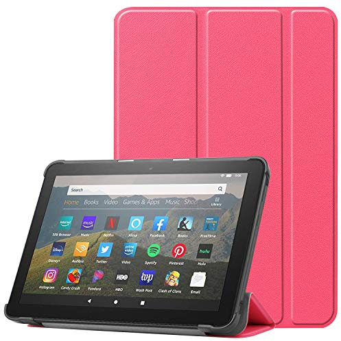 VOVIPO Smart Case For All-New Amazon Fire HD 8 & Fire HD 8 Plus Tablet (12th Generation/10th Generation, 2024/2022/2020 Release),Slim Lightweight Stand Smart Case Cover with with Auto Wake/Sleep-MG