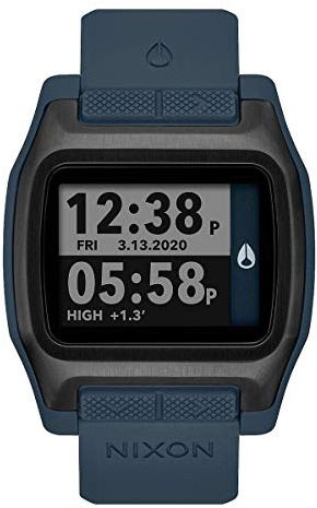Nixon High Tide Unisex Armbanduhr aus recyceltem Ozeankunststoff Blau One Size 44 mm