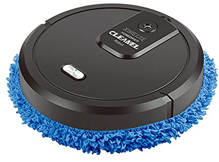 Acesunny Robot Inteligente Limpiadora Smart Mop Limpieza Carga USB 3 en 1 Wipe Barredora Limpieza Automática Recargable Devoluciones (Negro)