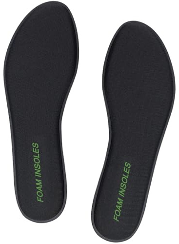 Endoto Plantillas Memory Foam para Skechers Mujer Zapatillas, Plantilla Insoles Repuesto de Espuma Viscoelástica para Comodidad y Absorbentes de Impactos-Negro 38 EU