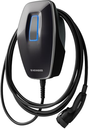 Mennekes Wallbox AMTRON 4You 110, 11 kW für E-Autos und Hybrid - 7,5 m Kabel - innen und außen - Cover Schwarz
