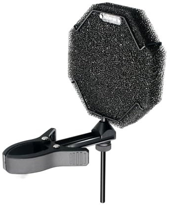 SUUNTOK Microphone Pop Filter for Blue Yeti and Other Mics, Microphone Pop Shield with Enhanced Flexible 360° Gooseneck Clip Stabilizing Arm for Vocal Recording, Live Broadcasting, Gaming (Sponge)