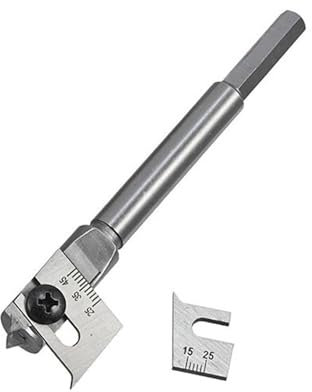 Jeu Forets Extensibles En Acier À Haute Teneur En Carbone Pour Le Travail Du Bois Jeu Mèches Plates 15-45mm/22-75mm Faciles À Régler