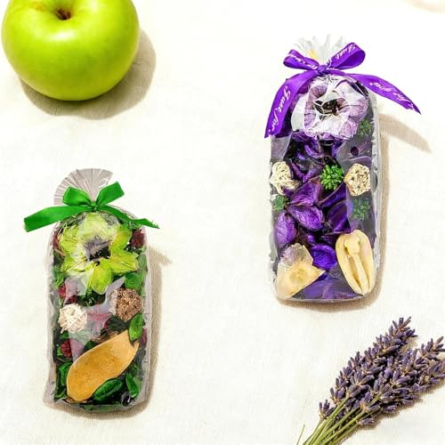 2 Bags Fruit Lavender Pot Pourri, 200g Dried Flowers Sachets Natural