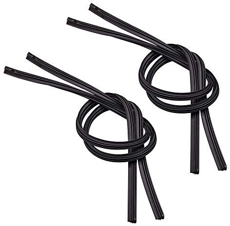 YnGia Recambios de escobilla de limpiaparabrisas, 4 piezas Recambios de goma de escobilla de limpiaparabrisas de coche universal Tira de goma de parabrisas (24''/600mm)