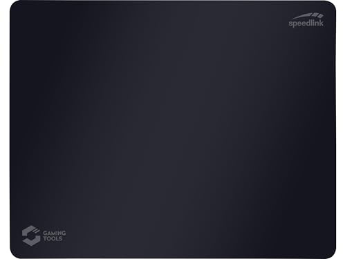 Speedlink ATECS Tapis de Souris Gaming Taille M - 38x30cm, Compatible Souris Laser et Souris Optique, Noir