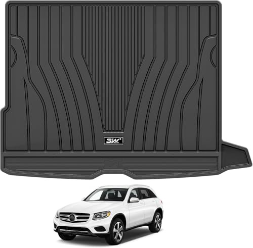 3W Boot Liner Fit for Mercedes Benz GLC 2016-2022 X253, All Weather TPE Dog Friendly Boot Mats, Custom Fit Benz GLC Trunk Mats, Waterproof, Easy to Install Car Accessories Benz X253 Cargo Liner