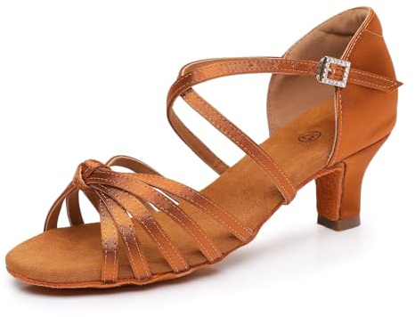 Rosefinch Latino Scarpe da Ballo per Le Donne Salsa Tango ChaCha Ballroom Pratica Scarpe da Ballo