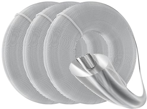 Forever Speed Fil de débroussailleuse Rond Universel de 2,4 mm x 50 m x 3, Fil d'acier de Rechange 50 m, Corde en Nylon Robuste