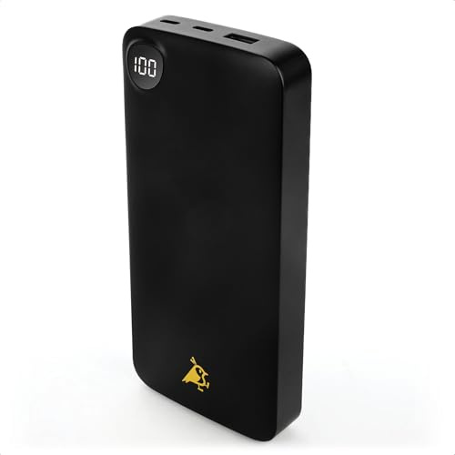 Aqiila Powerbank 20000mAh, 22,5W | Schnell-Laden, Quick-Charge, Power Delivery 3.0, LC-Display, 2X USB-C, 1x USB-A, 3 Geräte gleichzeitig Laden, Power Bank inkl. USB C Kabel, plastikfreie Verpackung