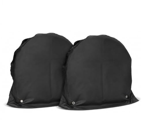 2Pcs Waterproof Caravan Wheel Covers, 72.5CM/28.54IN Oxford Cloth Tyre Protective Cover For Motorhomes, Caravans, Vans, SUVs, Trucks, Sun Resistant/Dustproof/Scratch Proof/Weatherproof