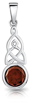DTPSilver – 925 sterlingsilver och granat keltiskt hänge