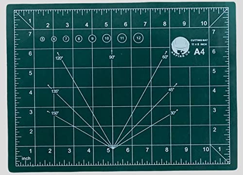 A4 Cutting MAT Non Slip SELF Healing Printed Grid Art & Craft Design - 30 X 22 cm - Double Sided Usage