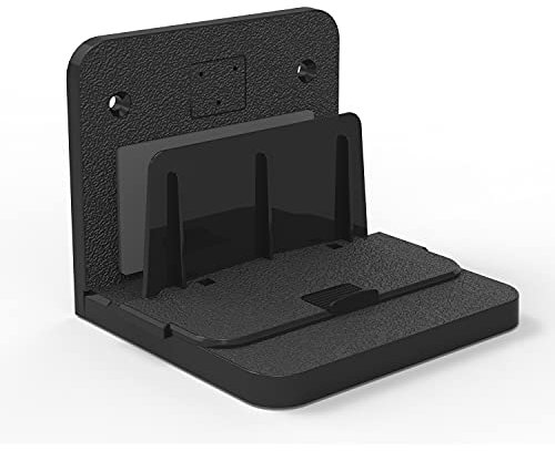 WiFi Router Wall Mount Supports Set-Top Box/Mac Mini/Apple TV Box/Optical Cats/Switch/Hard Drive/Mobile Power/Tablet Storage (Black, 2 Pieces) UN01