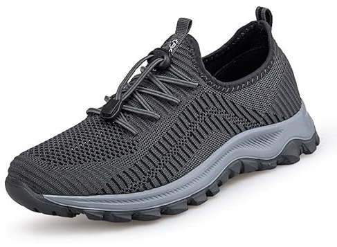 APLUSZ Scarpe da Corsa Sportive Uomo - Sneaker Traspiranti in Morbida Rete Leggere e Comode da Jogging All'aperto Interior Casuale Scarpe (Color : Gray, Size : 50EU)