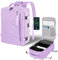 Mochila Viaje Cabina Avion 40x20x25 para Ryanair, Mochila Portatil Mochila Viaje Mujer Morado Mochila Ordenador Bolsa de Viaje con Puerto USB, 20L