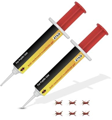 ATAQ - Pack de 2 Gel Appât 10g Anti Cafards Puissant Professionnelle - Blattes - Insecticide - Éradicateur Efficace - Élimine Rapidement les Cafards – Formule professionnelle - résultat rapide