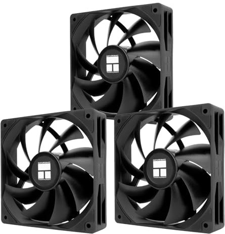 Thermalright Ventilador de CPU TL-C12C-X28 X3, ventilador de PC con 1550 rpm, enfriador de carcasa de ordenador de 120 mm, ventilador de control PWM para carcasa y refrigerador de líquidos y