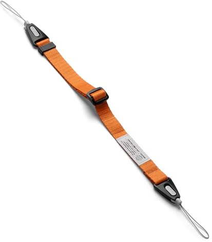 Ringke Dual Hand Slim Strap, Correa de Muñeca Ajustable con Hebilla de Liberación Rápida para Funda de Teléfono, Cámara, Llaves, Memoria USB y Tarjeta ID - Cosmic Orange