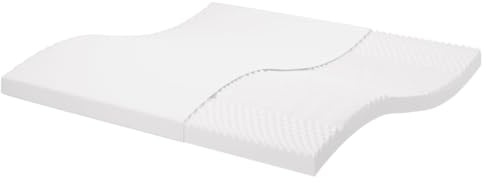 Frdhee Materassino traspirante, per notti tranquille, materasso in schiuma bianca, 200 x 200 cm, durezza 7 zone, per camera da letto, confortevole ambiente di sonno