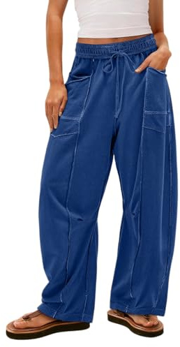 Vetement Femme Grande Taille Pantalon Jogging Sport Pantalon a Pince Fitness Ample Bleu Marine Pantalons Pantalons de Yoga Et Pilates Femme Bleu Marine L