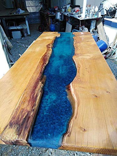 Resin Pro® Resina Epossidica Trasparente 3.2KG + Pellicola distaccante 3Mx96CM per cassaforma in legno : Ideale per creare il TAVOLO IN LEGNO E RESINA
